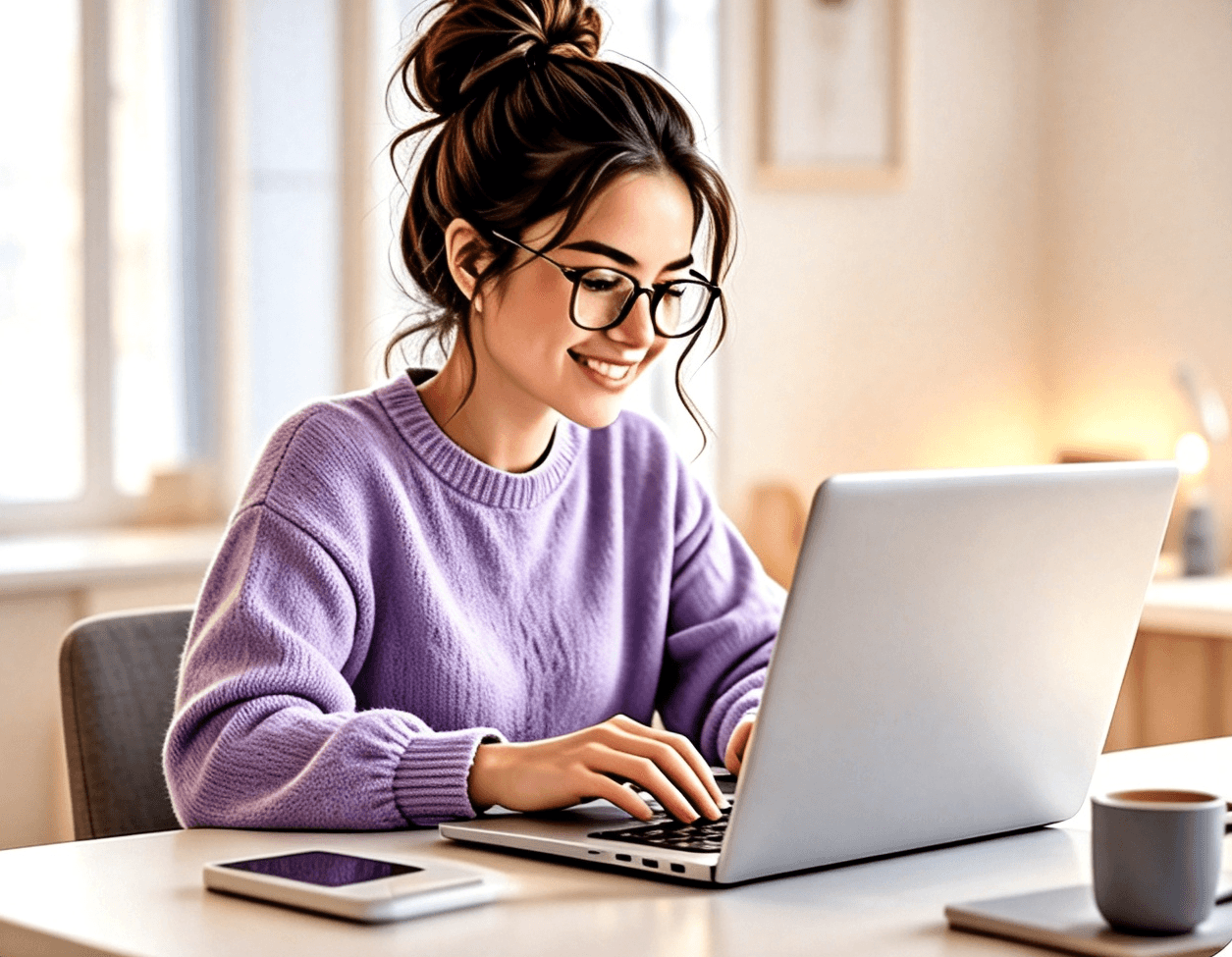 Developer working at a laptop